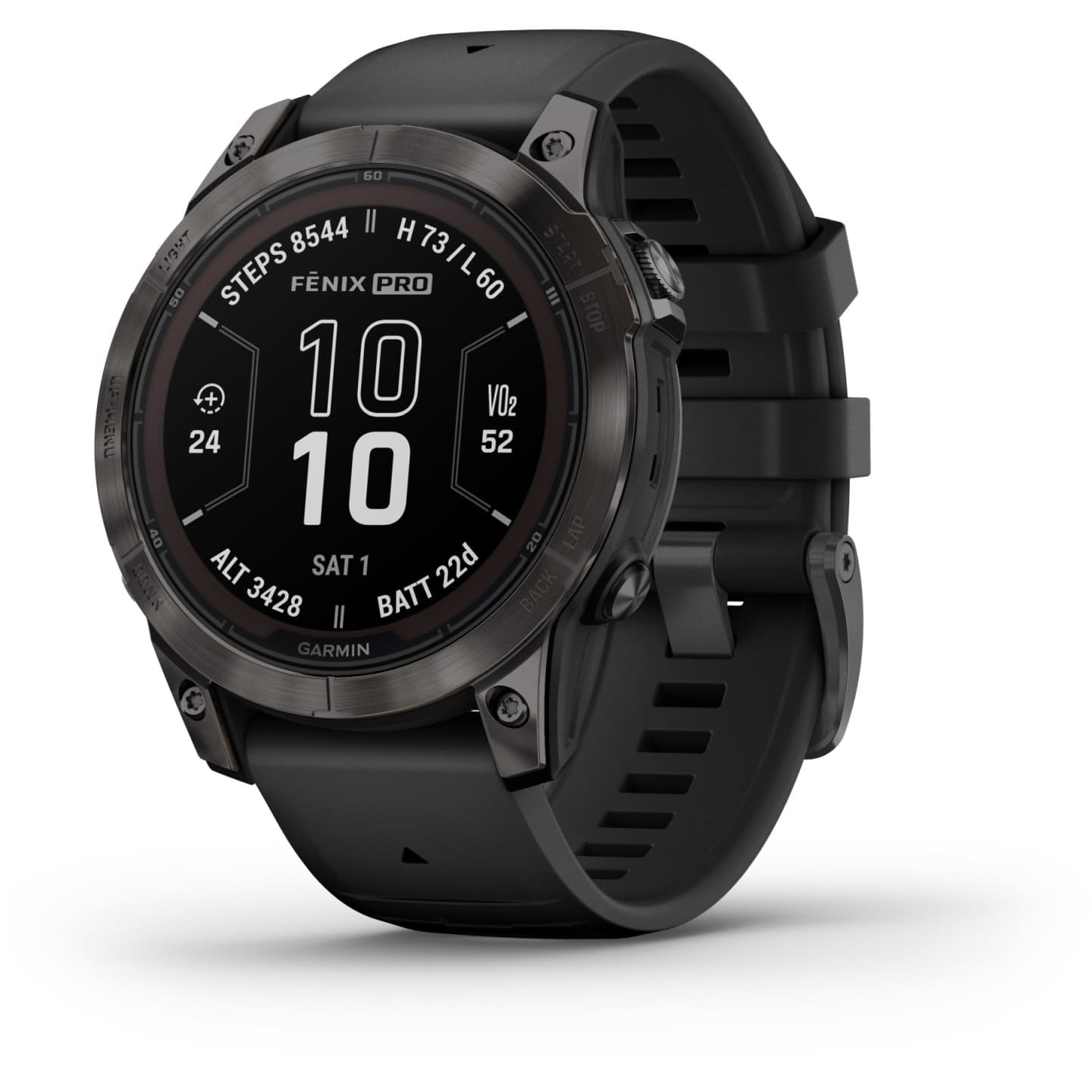 Garmin Fenix 7 Pro Sapphire Solar GPS Smartwatch - 47mm - Carbon/Grau